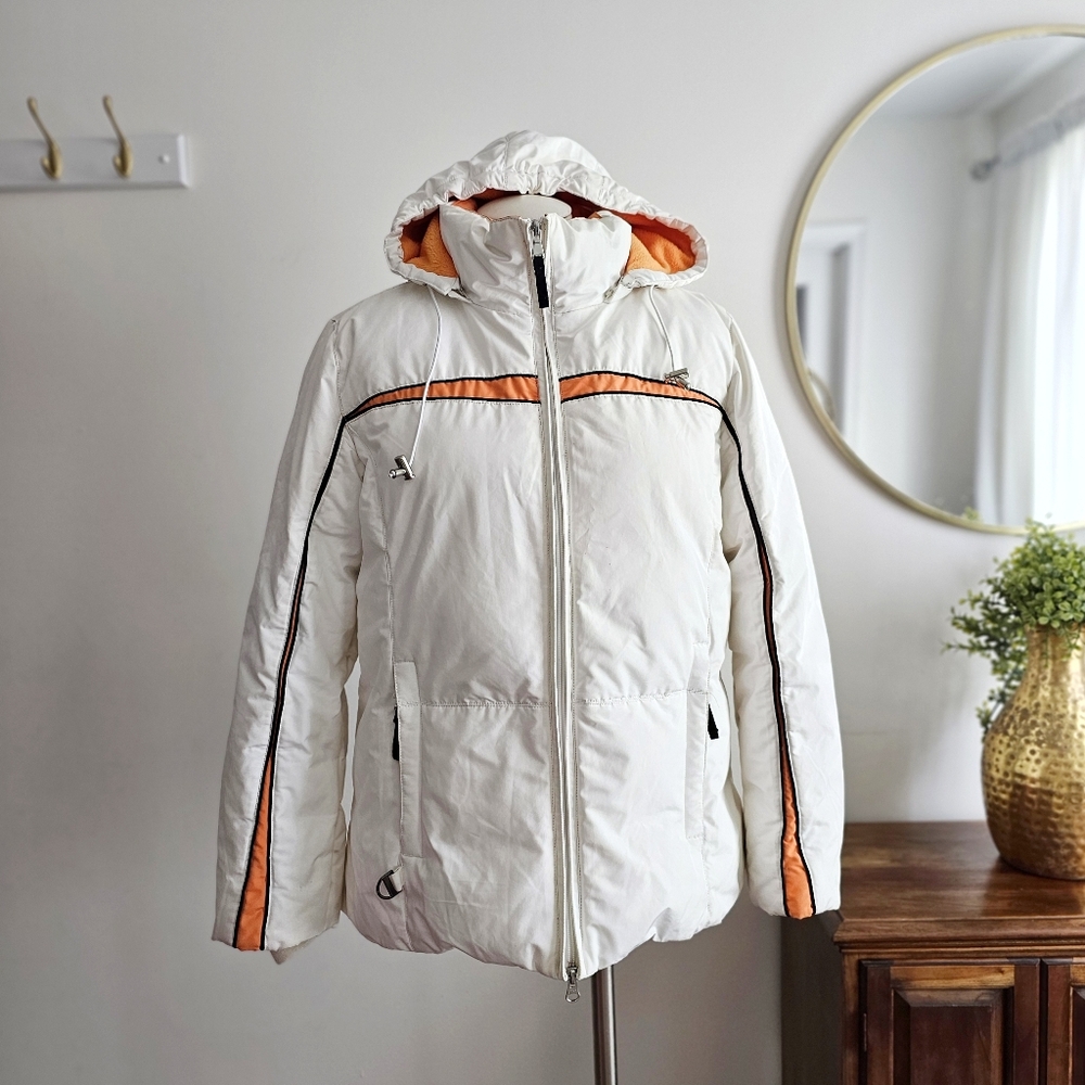🔥 Y2K FASHION BUG Ski Puffer Jacket XL Cozy Fleece Lined Rare Retro Winter Coat